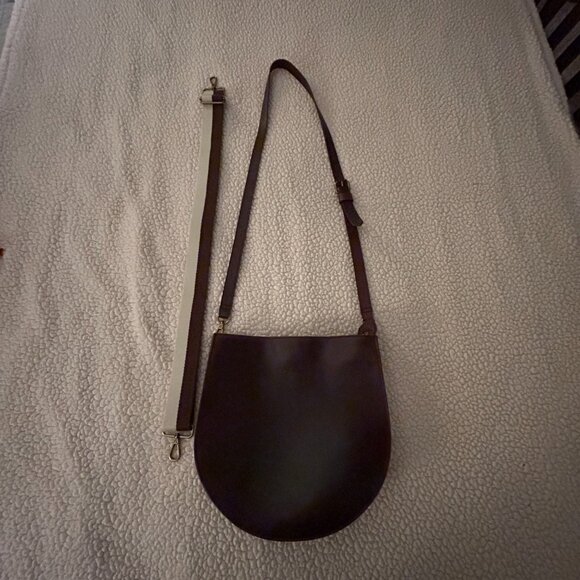 Madewell Transport Saddlebag Crossbody Dark Caberet - Picture 5 of 8